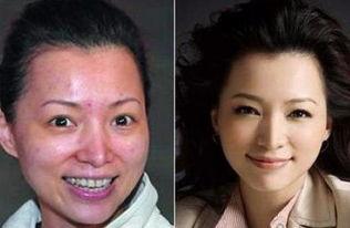 明星卸妆前后图对比,明星卸妆前后惊人对比！